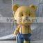 Home decoration fiberglass life size garden bear statue