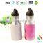 600ML Aluminum sports water bottle with straw