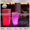 Luxury lighted plastic flower pot with led light