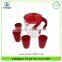 1500ML Promotional Customized Color Plastic Water Pitcher With Cups