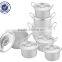 14pcs 16-28cm High quality Satin aluminum multi soup stock pot set