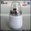  china new products 30ml cosmetic lotion perfume screen printing white glass bottle silver aluminum pump bottle glass