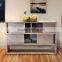 Buffet Console Minimalist Sliding Door Teak Wood Furniture for Hotel