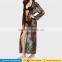 2017 sexy woman's long sleeve belted summer bikini cover up tops blouses long cardigan black sheer floral lace maxi kimono