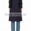Customized Lady Padded-shoulders Wool Double-breasted Coat