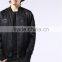 MGOO New Arrival Black Bomber Jackets For Men Long Sleeves Embroidery Tops Zip Up Winter Coat
