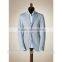 Latest Design custom summer fancy breathable wool blank blue bespoke suit