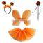 Halloween party Pumpkin butterfly wings Child Fancy Dress Pumpkin Costume set