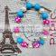 Spring bubblegum chunky bead necklace wholesale