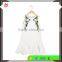 2017 New Model Wholesale Little Girl Flounced White Dresses Ruffled Skirt Boutique Clothing