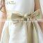 YNF030 New Arrived Latest Designs White Girls Party Dresses With Big Bowknot