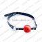 New Games Multicolor Bondage Fetish Leather Hollow Gagged red Mouth Ball Gag SM Sex Toys GEEK TRADE sex toy factory from China