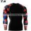 Custom printed lycra rash guard surf shirt rash guard