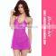 Wholesale Extreme Sexy Ladies Pink Long Night Dress Gown For Women