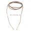 Fashion chocker long Suede Fabric necklaces choker necklace with metal