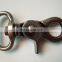 Custom logo/size/color metal snap hook gold snap metal keychain