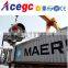 Big capacity alluvial mobile gold mining equipment/portable gold mining trommel for sale