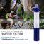 Outdoor portable water filter straw personal water filter for hiking camping survival