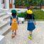 2020 autumn all-match bow corduroy strap  children's skirt