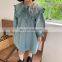 2020 autumn and winter new children's clothing girls lapel lace dress
