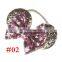 Girl Hair Accessories Baby Kids Headband With Cartoon Ears Toddler Glitter bowknot Hair Bows