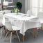 Wholesale Ready Made Solid Color Modern Fashion Waterproof Stain Resistant Rectangle Fancy Table Cloth