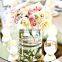 mirror candle plates wedding decor gold mirror holder