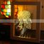 Photo Frame Night Lights 3D Illusion LED Fantastic Wooden Table Lamp for Room Decor