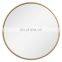 Wholesale gold aluminium framed wall mounted mirror round vanity mirror