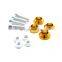 License Plate Frame Bolt M6 Hexagonal Color Gasket Fasteners License Plate Screw Nut