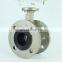 pn16 epdm seat electric double flange butterfly valve electric vacuum butterfly valve