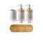 designer 4-piece modern matt matte white black ceramic bathroom accessories set online