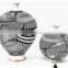 Big Belly Striped Nordic Modern Luxury Black Line White Tabletop Home Decoration Ceramic Vase