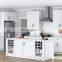 Luxury Granite Marble Top White Shaker Wood Kitchen Cabinet