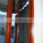 Wood grain aluminum bay window