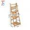 Factory customized wooden bamboo flower plant pot stand shelf