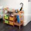 wooden bamboo 4 layers multifunctional shoe racks oerganizer for home