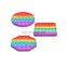 mini silicone snappers anxiety relief various shapes autism  bubble popper fidget toy with alphabet