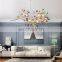 Natural Chandeliers Living Room Colorful Luxury Agate Phoenix Tail Agate Stone Chandelier LED Lamp