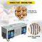 2800w Commercial Double Pans Fried Ice Cream Rolling Machine with 10 Buckets Stainless Steel Moveable roll Ice Cream Maker