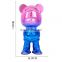 Creative minimalist light luxury wine cabinet decoration cartoon bear decoration bear doll electroplating resin bear decoration