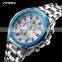 SINOBI Luminous Watch Stainless Steel Band Quartz Watches For Mens Watch Montre Homme S9720G Jam Tangan Pria
