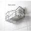 Multi-functional Save Space Single Wall Mounted No punching Shower Soap Basket Bathroom Storage Rack