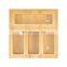 Bamboo Kitchen Plastic Bags Storage Ziplock Bag Storage Organizer with Slider