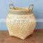 Hot selling Woven Natural Woven Bamboo Storage Basket Mixed Seagrass With Handle Decoration Wholesale Handwoven Made in Vietnam
