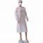 Cheap Non woven SMS PE Disposable Knit Cuff Waterproof Isolation Gown