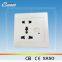 146 Double Type 3pin universal Socket with Type C USB