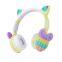 HIFI Gaming Headset Cat Shape Bubble Decompression Depressor Wireless BulutoothS Earphone Stereo Headphones