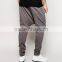 Mens Hip Hop Drop Crotch Joggers With Zip Detail