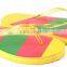 Fuzhou Mykhaki pe and pvc flip flop for wedge and gift
